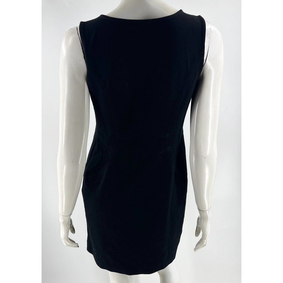 Ann Taylor Loft Sheath Dress Sz 6 Black Sleeveless Career - Picture 4 of 5